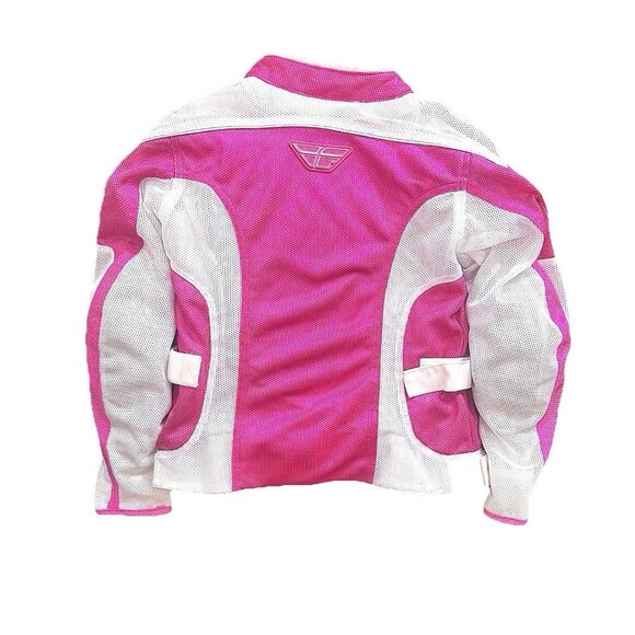 Fly Racing CoolPro II Pink Biker Padded Motorcycle Jacket W/ Zip Out Liner - Picture 5 of 8
